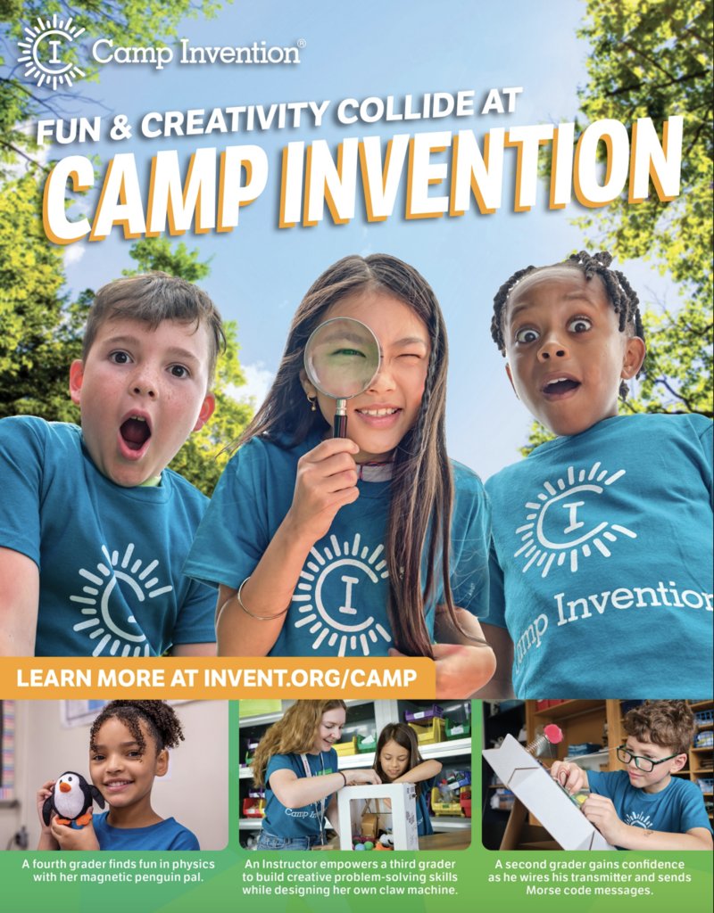 Concord_WS's tweet image. Secure your spot for Camp Invention today!  
Give your 1st-6th grader an unforgettable summer of creativity!  Use  coupon code FUN15 to save $15.  
Learn more at Invent.org/camp
Questions? Contact Camp Director, Adam Yoder at  Adamyoder@concord.k12.in.us
#WeAreConcord