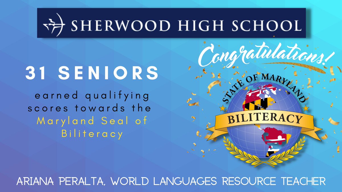👏 Sherwood High School: 31 seniors achieved Seals of Biliteracy in 9 languages including Amharic, French, German, Mandarin Chinese, Polish, Portuguese, Spanish,Thai, &amp; Vietnamese! 🗣️ #MCPSProud #ParlerPlusieursLangues #VocesHispanas <a href="/OfficeSherwood/">Sherwood Official</a> <a href="/SherwoodHS/">Sherwood High School</a>