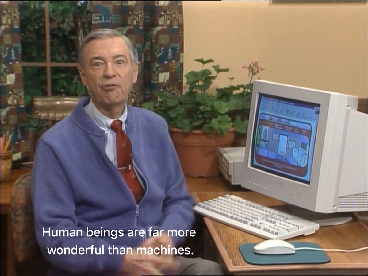 Mister Rogers never misses
