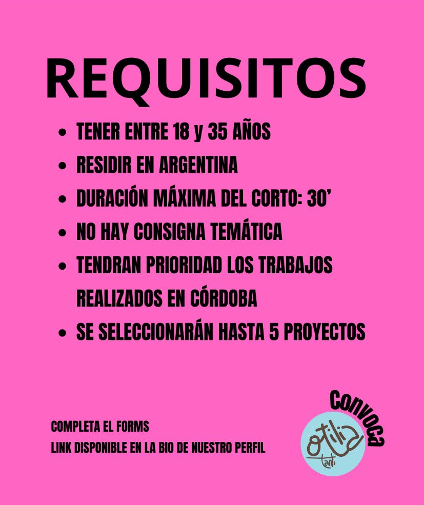 CONVOCATORIA DE CORTOMETRAJES 

Pedime el link para completar el formulario!
