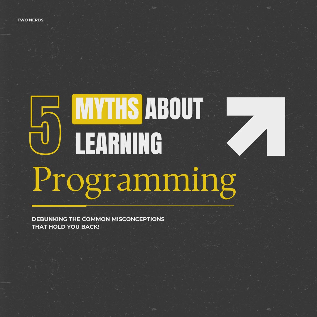 TwoNerds_in's tweet image. Don’t fall for these programming myths!
❌ You must be a math genius to code. Nope!
❌ Will AI replace programmers? Think again!
Swipe through & get the facts! 💡
💬 Which myth surprised you the most? Comment below! 👇
#CodingMyths #TechFacts #LearnToCode