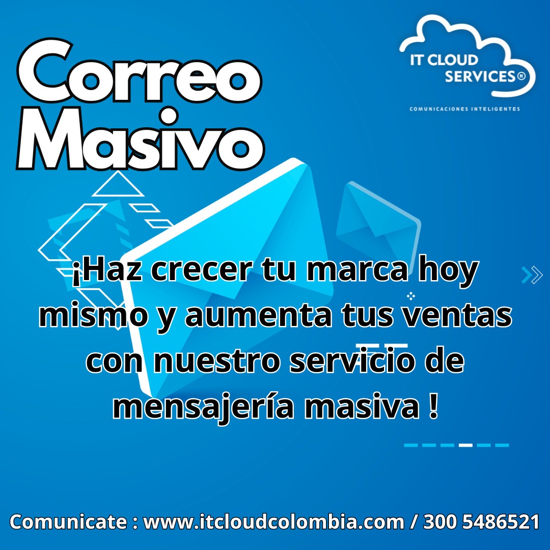 Innovaiacol's tweet photo. ¿Quieres conectar mejor con tus clientes? Prueba la mensajería masiva de ITCloud y lleva tu marca a otro nivel. https://t.co/LKDZNAqZC1