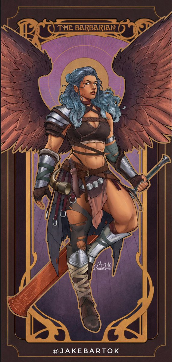 I would like to rage. 

The third in the series: an Aasimar Barbarian