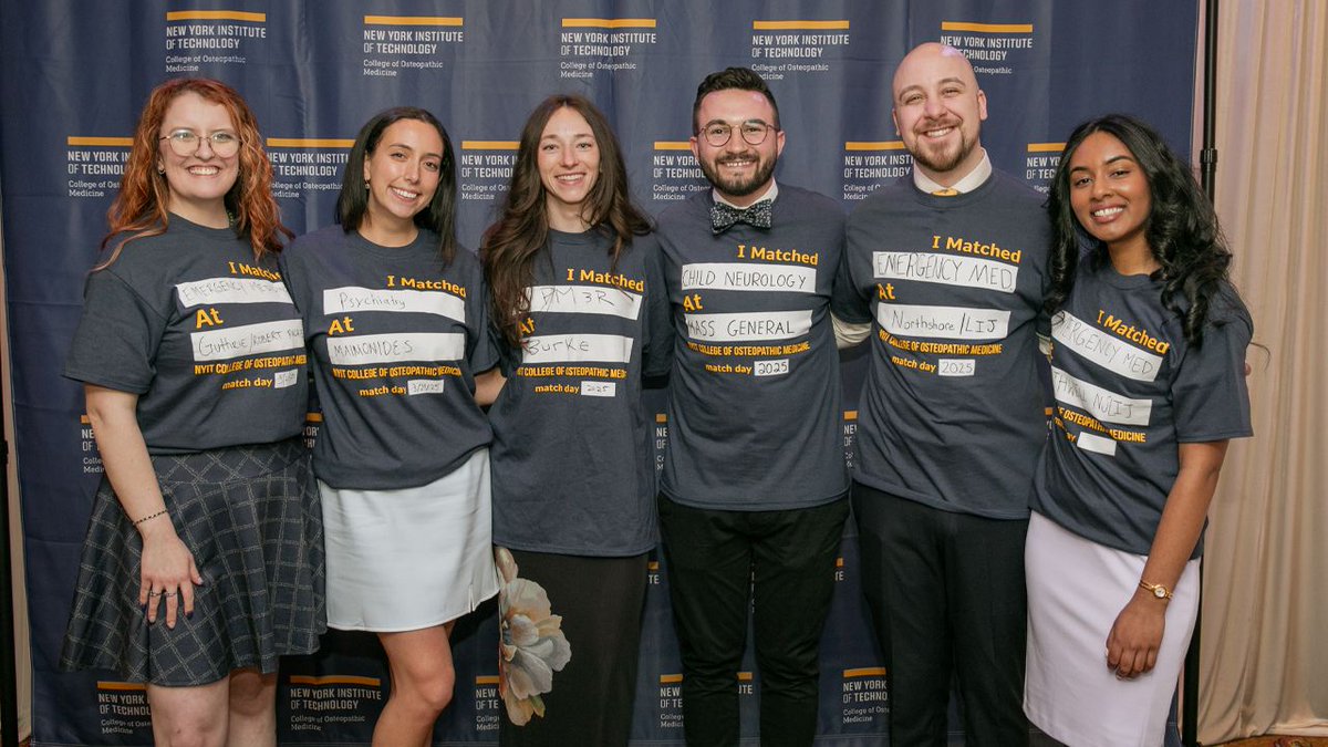 Match Day magic! On March 21, #NYITCOM’s Class of 2025 celebrated a milestone, discovering where they’ll complete their residency training. Congratulations to our soon-to-be physicians on this exciting next chapter!  

Read more: buff.ly/ywqZhRV

#Match2025 @nyitcomar