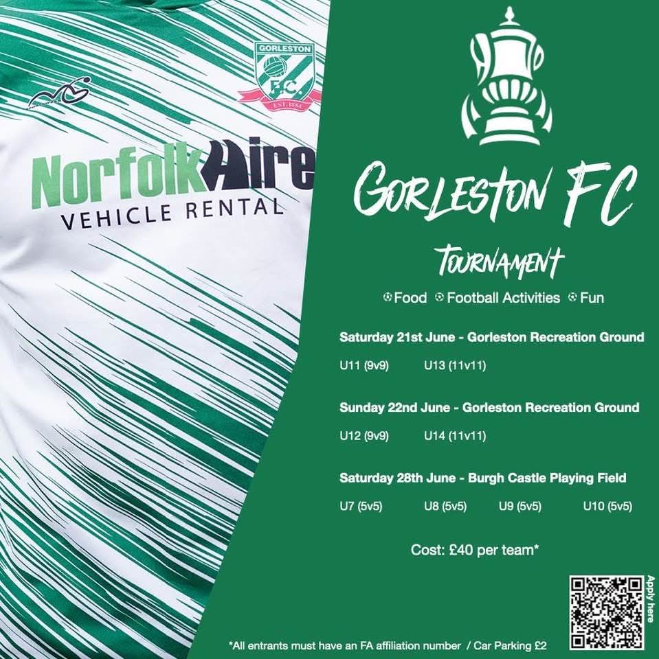 *TOURNAMENT FOOTBALL* ⚽️

We can now reveal our mixed summer tournament dates, ranging from U7-U14’s. 

You can sign up online to ensure your place.

𝗦𝗜𝗚𝗡 𝗨𝗣 👇

shorturl.at/hhjgI

💚