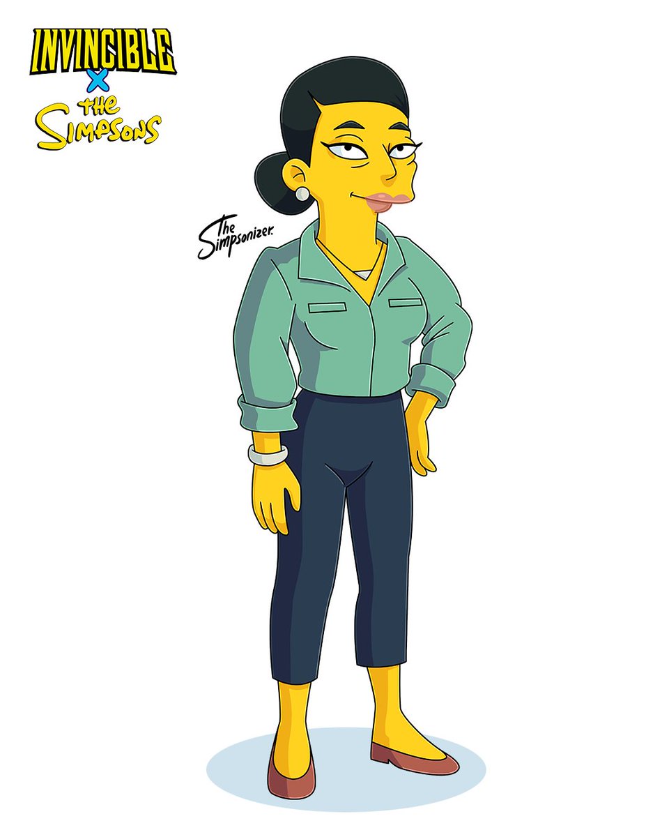 ArminCastellon's tweet photo. Hoy les tarigo a #debbiegrayson , #InvincibleXTheSimpsons por #TheSimpsonizer. Proyecto que acabo de comenzar mezclando #Invincible con estilo #LosSimpsons ¿Qué personaje quisieran ver después? https://t.co/InysXeTpsN