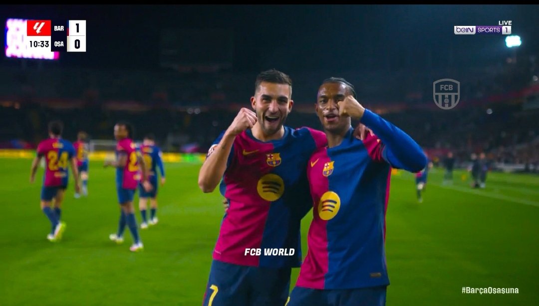 CricUniverse7's tweet image. G O A L !!!!!!!!!!!!!!
Barcelona take a early lead against Osasuna.
Ferran Torres scored a brilliant goal
#BarcelonaFC
#Osasuna
#Laliga
#zeudiners
#Zelena #riyadh #LSGvsSRH #TATAIPL2025