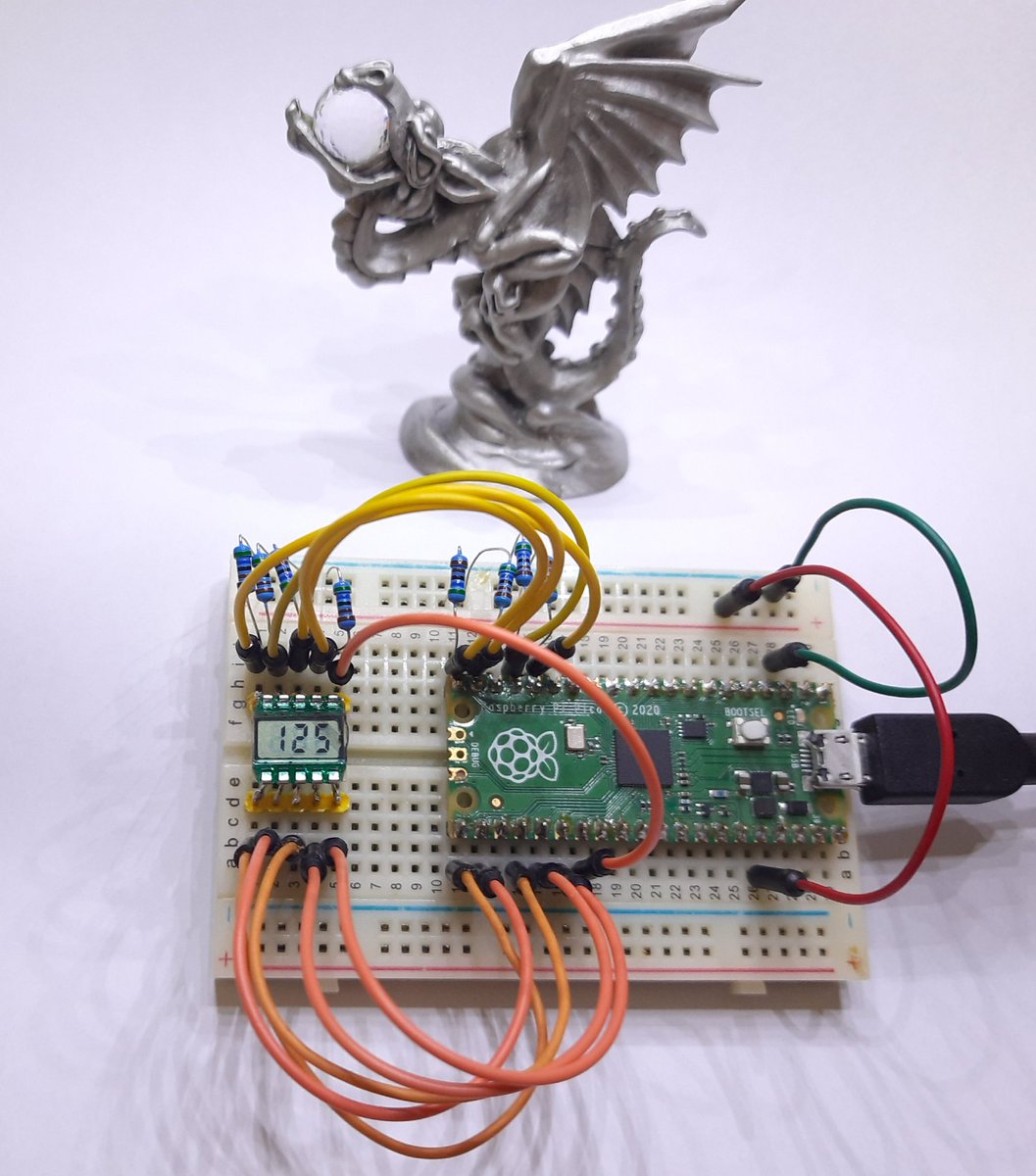 Driving a small three digit LCD.