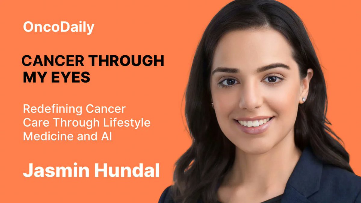 OncoDaily (@oncodaily) on Twitter photo 📢 Cancer Through My Eyes | Episode 3: Dr. Jasmin Hundal (<a href="/HundalJasmin/">Jasmin Hundal, M.D., DipABLM, M.S., M.P.H.</a>)
Episode 3 is here!
This week we spotlight Dr. Jasmin Hundal, Hematology-Oncology Fellow at Cleveland Clinic, whose work focuses on breast cancer survivorship and the often-overlooked challenges patients 📢 Cancer Through My Eyes | Episode 3: Dr. Jasmin Hundal (<a href="/HundalJasmin/">Jasmin Hundal, M.D., DipABLM, M.S., M.P.H.</a>)
Episode 3 is here!
This week we spotlight Dr. Jasmin Hundal, Hematology-Oncology Fellow at Cleveland Clinic, whose work focuses on breast cancer survivorship and the often-overlooked challenges patients