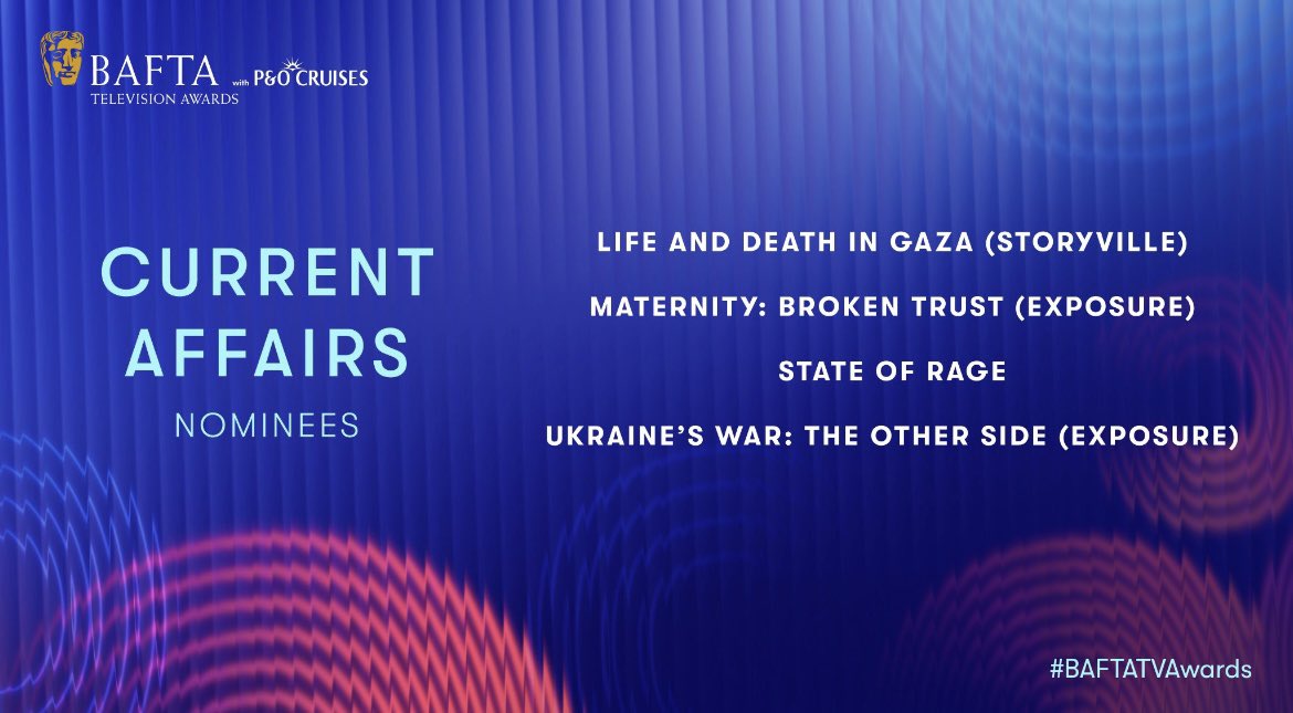 Sarah Hawkins (@sajhawkins1) on Twitter photo Our documentary Maternity: Broken Trust has been nominated for a #BAFTATVAwards
I canāt describe how proud I am of Harriet, all the babies + mums who have died/been harmed unnecessarily. To all the #Nottingham families and to the lovely producersš<a href="/Laura1Warner/">Laura Warner</a> #safermaternity Our documentary Maternity: Broken Trust has been nominated for a #BAFTATVAwards
I canāt describe how proud I am of Harriet, all the babies + mums who have died/been harmed unnecessarily. To all the #Nottingham families and to the lovely producersš<a href="/Laura1Warner/">Laura Warner</a> #safermaternity