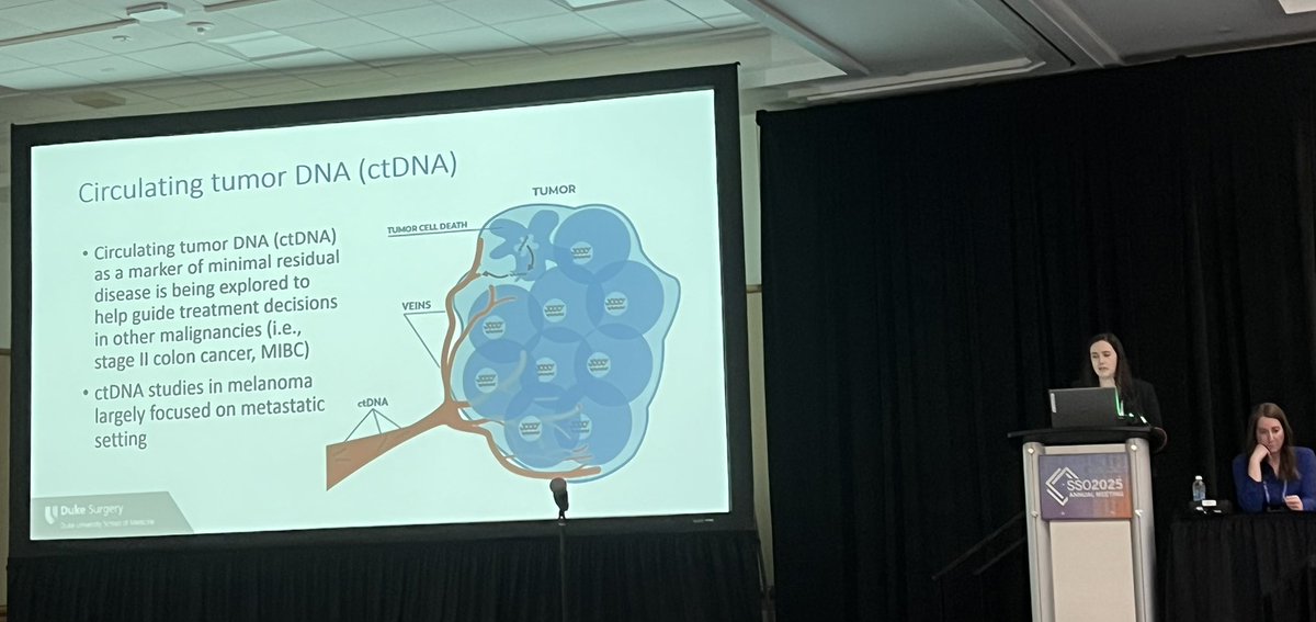Margaret O’Connor MD PhD (@mho2107) on Twitter photo An excellent presentation at #SSO2025 by <a href="/DukeSurgery/">Duke Surgery</a> resident Kristen Rhodin MD MHSc <a href="/krisrho93/">Kristen Rhodin, MD MHS</a> about the feasibility and utility of using circulating tumor DNA in stage IIB/C or III melanoma <a href="/DukeCancer/">Duke Cancer</a> <a href="/DukeSurgRes/">Duke General Surgery Residency</a> An excellent presentation at #SSO2025 by <a href="/DukeSurgery/">Duke Surgery</a> resident Kristen Rhodin MD MHSc <a href="/krisrho93/">Kristen Rhodin, MD MHS</a> about the feasibility and utility of using circulating tumor DNA in stage IIB/C or III melanoma <a href="/DukeCancer/">Duke Cancer</a> <a href="/DukeSurgRes/">Duke General Surgery Residency</a>