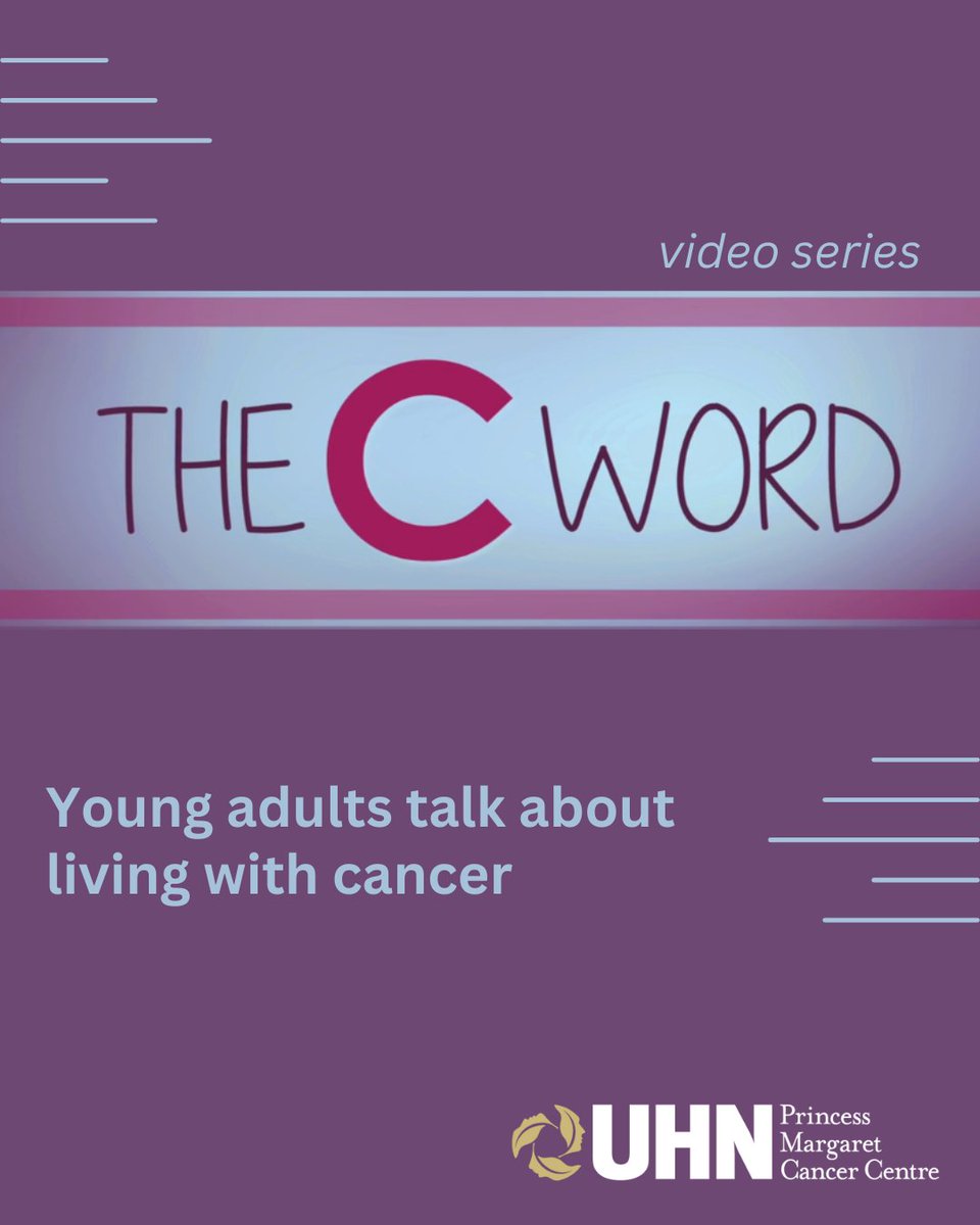 Princess Margaret Cancer Education Program (@pmcanceredu) on Twitter photo It's National Young Adult Cancer Awareness Week! Check out The C Word - a video series where young adult cancer survivors answer questions about life, being young, and having cancer. #AYAWeek #AYACancer <a href="/ayaprogram/">AYA Program at PMH</a> bit.ly/CWord-AYA It's National Young Adult Cancer Awareness Week! Check out The C Word - a video series where young adult cancer survivors answer questions about life, being young, and having cancer. #AYAWeek #AYACancer <a href="/ayaprogram/">AYA Program at PMH</a> bit.ly/CWord-AYA