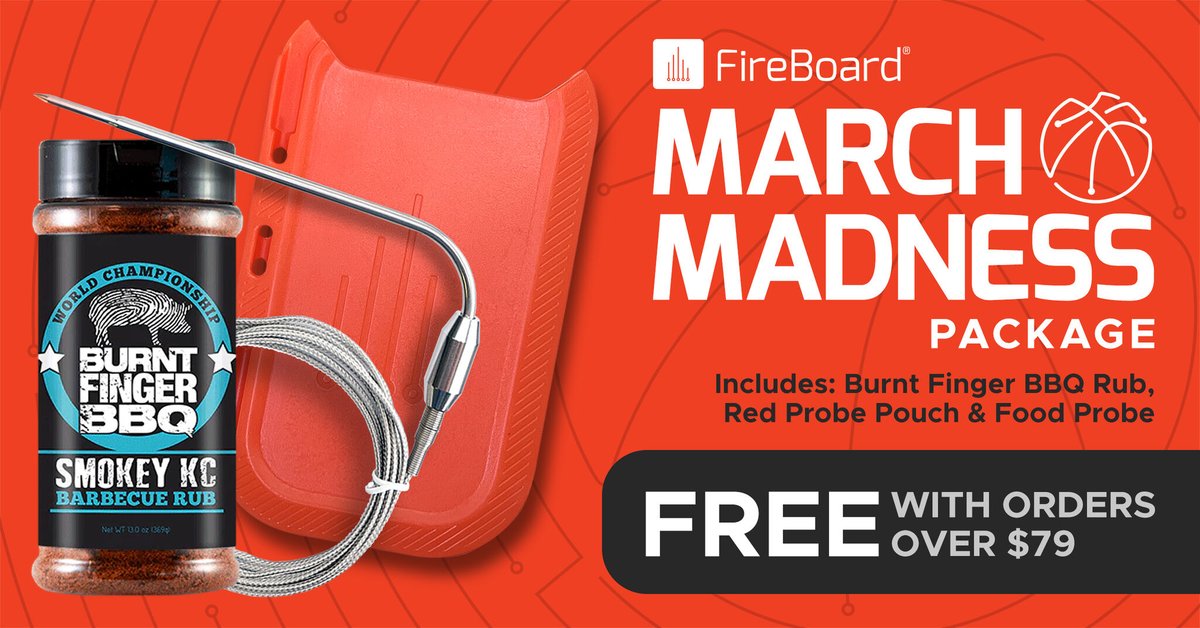 With March Madness in full swing, it’s time to take your BBQ game to the next level! 🏀

Spend $79+ on bit.ly/41L7MUC and get a FREE Burnt Finger BBQ Rub, Red Probe Pouch, and Food Probe—perfect for your next cookout or game day. 🔥

Don’t miss out—shop now! 👇