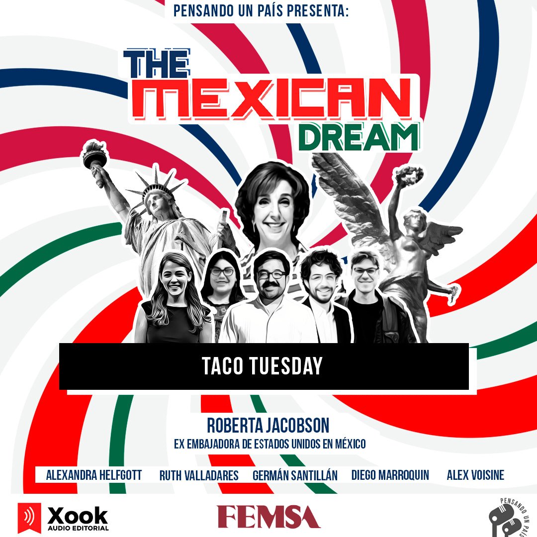 Xook Audio Editorial (@xookaudio) on Twitter photo 🎙️En el 5to episodio de #TheMexicanDream, la chef <a href="/PatiJinich/">Pati Jinich</a> conversa con la Embajadora <a href="/Jacobson_RS/">Roberta S Jacobson</a> sobre cómo la gastronomía se convierte en puente cultural y diplomático.
Escucha el episodio aquí:
Youtube: youtu.be/_Qju8B-nri4
Spotify: open.spotify.com/episode/01gkTC… 🎙️En el 5to episodio de #TheMexicanDream, la chef <a href="/PatiJinich/">Pati Jinich</a> conversa con la Embajadora <a href="/Jacobson_RS/">Roberta S Jacobson</a> sobre cómo la gastronomía se convierte en puente cultural y diplomático.
Escucha el episodio aquí:
Youtube: youtu.be/_Qju8B-nri4
Spotify: open.spotify.com/episode/01gkTC…