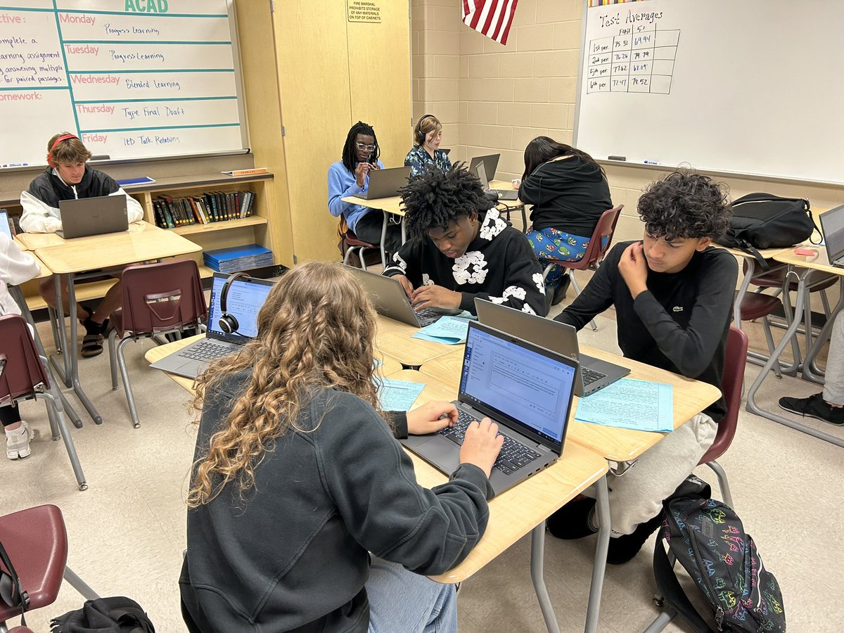 Mrs. Tanya Gutierrez (@mrsgutierrez21) on Twitter photo Eng II is hard at work prepping for our EOC STAAR exam. Students wrote 3 timed essays, selected 1 to edit & revise, and are now typing the final draft.
#WeAreGR
<a href="/RodriguezRhonda/">ReadingRamblings</a> <a href="/MsTorresGRHS/">Claudia Torres</a>
<a href="/pinkpatterson/">Heather Patterson</a> Eng II is hard at work prepping for our EOC STAAR exam. Students wrote 3 timed essays, selected 1 to edit & revise, and are now typing the final draft.
#WeAreGR
<a href="/RodriguezRhonda/">ReadingRamblings</a> <a href="/MsTorresGRHS/">Claudia Torres</a>
<a href="/pinkpatterson/">Heather Patterson</a>