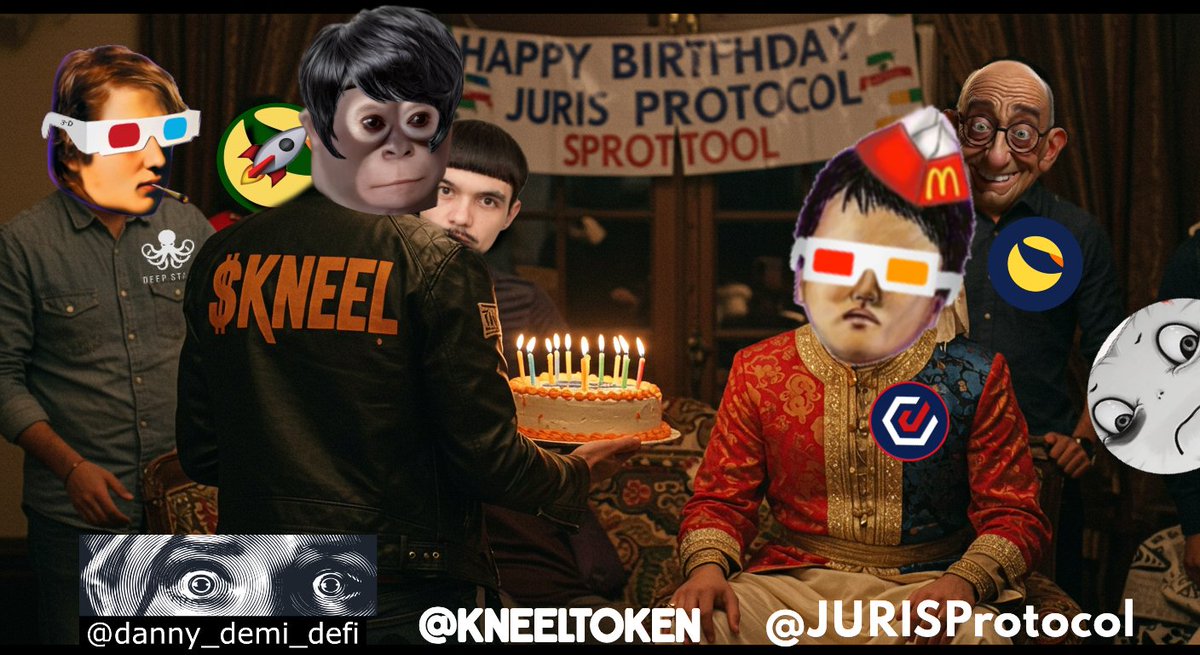 Happy 1 Year Birthday to <a href="/JurisProtocol/">Juris Protocol</a> From KNEEL Labs... 🎂🎂🎂 <a href="/danny_demi_defi/">😜 Danny Demi DeFi 😜</a> <a href="/Mortadelo13131/">Mortadelo</a> <a href="/Charlton648792/">kneel</a> <a href="/skarsgard1069/">Michael Allen</a> <a href="/luna_lover69/">LLL69 🫛🤖 | JurisProtocol 🧎🧎🧎</a> <a href="/WhalliamFrond/">Whalliam</a> <a href="/_LunaRocket/">🚀🌕LUNA🥌Rocket🌑🚀</a> 

$JURIS - $LUNC / $LUNA - $KWEEN - $USTC / $UST - $KNEEL - $GRDX - $GDEX