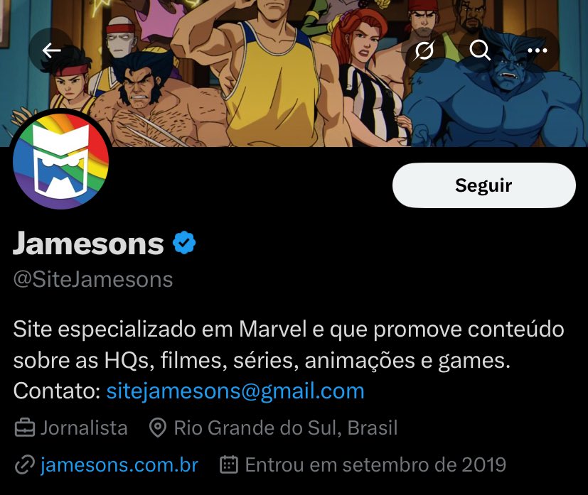sociedadexmen's tweet photo. 🚨 OFF • A galera que me inspirou um tempo, trocamos algumas mensagens…

E por eu achar a piada Namor e Susan Storm paia me deram block.

Vejo que vocês realmente devem amar a democracia, me mostraram na prática como se lida com pensamentos diversos!

Parabéns, Jamesons! 👏👏👏 https://t.co/hefaZ4pSsU