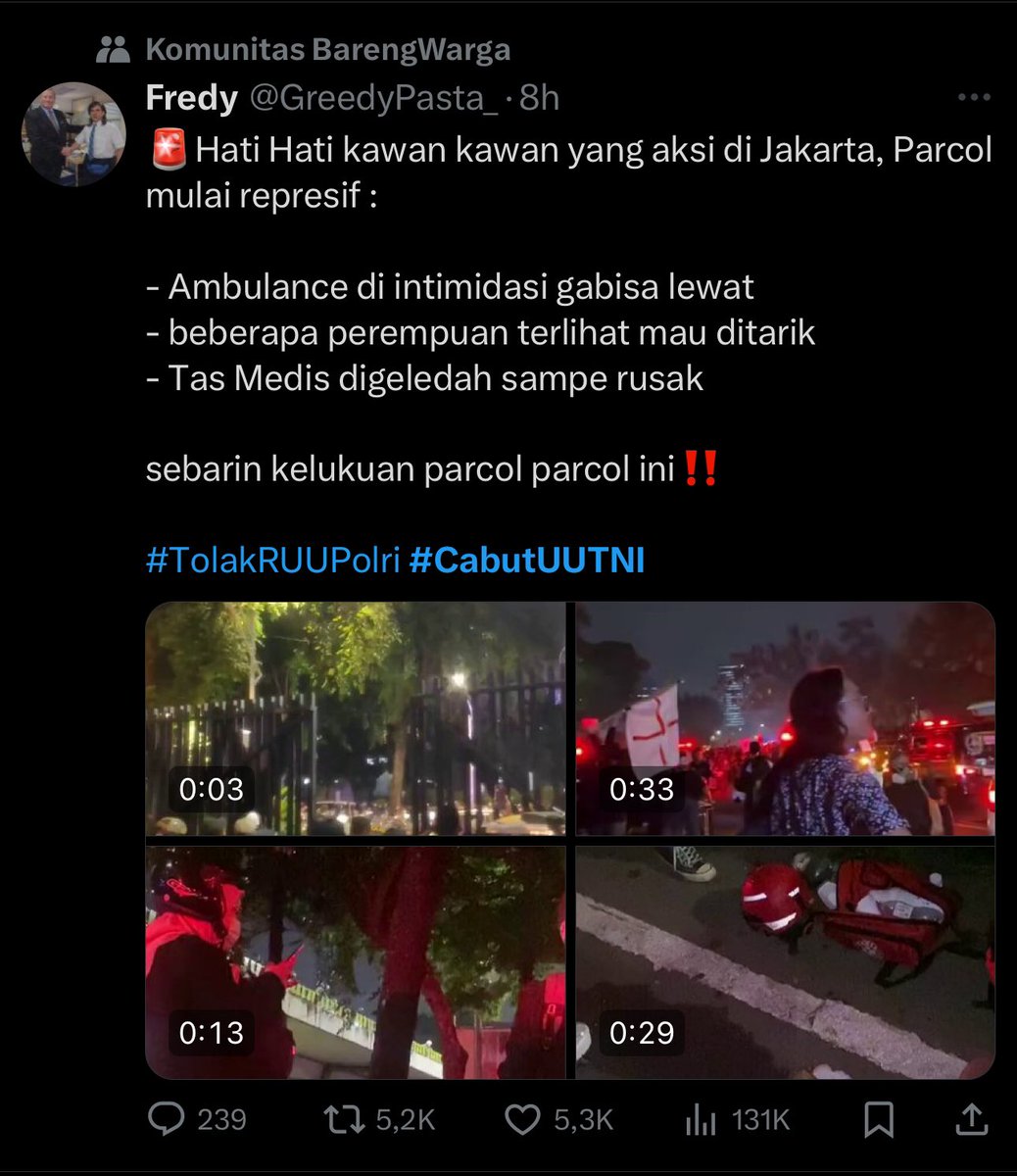 Nethaverse's tweet photo. @MahaYakuza @hoonvoyage @DivHumas_Polri INDONESIA GELAP

#CabutUUTNI #TolakRUUPolri https://t.co/kNU0qJ8UNK