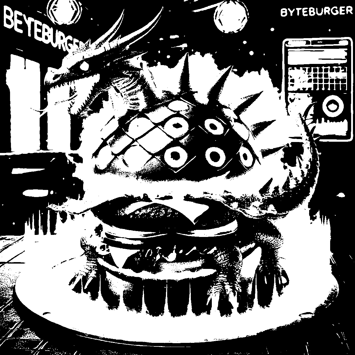 ByteBurger_'s tweet photo. 🤫 Something legendary is cooking in the ByteBurger lab... ⚡🍔🔥
Are you ready for a game-changing drop? 👀
Take a guess—what’s coming next?

#ByteBurger #NFT #collectors #Cyberpunk #Steampunk #LiveMint #NFTDROPS #nft 
@opensea https://t.co/reQlUQnpwx