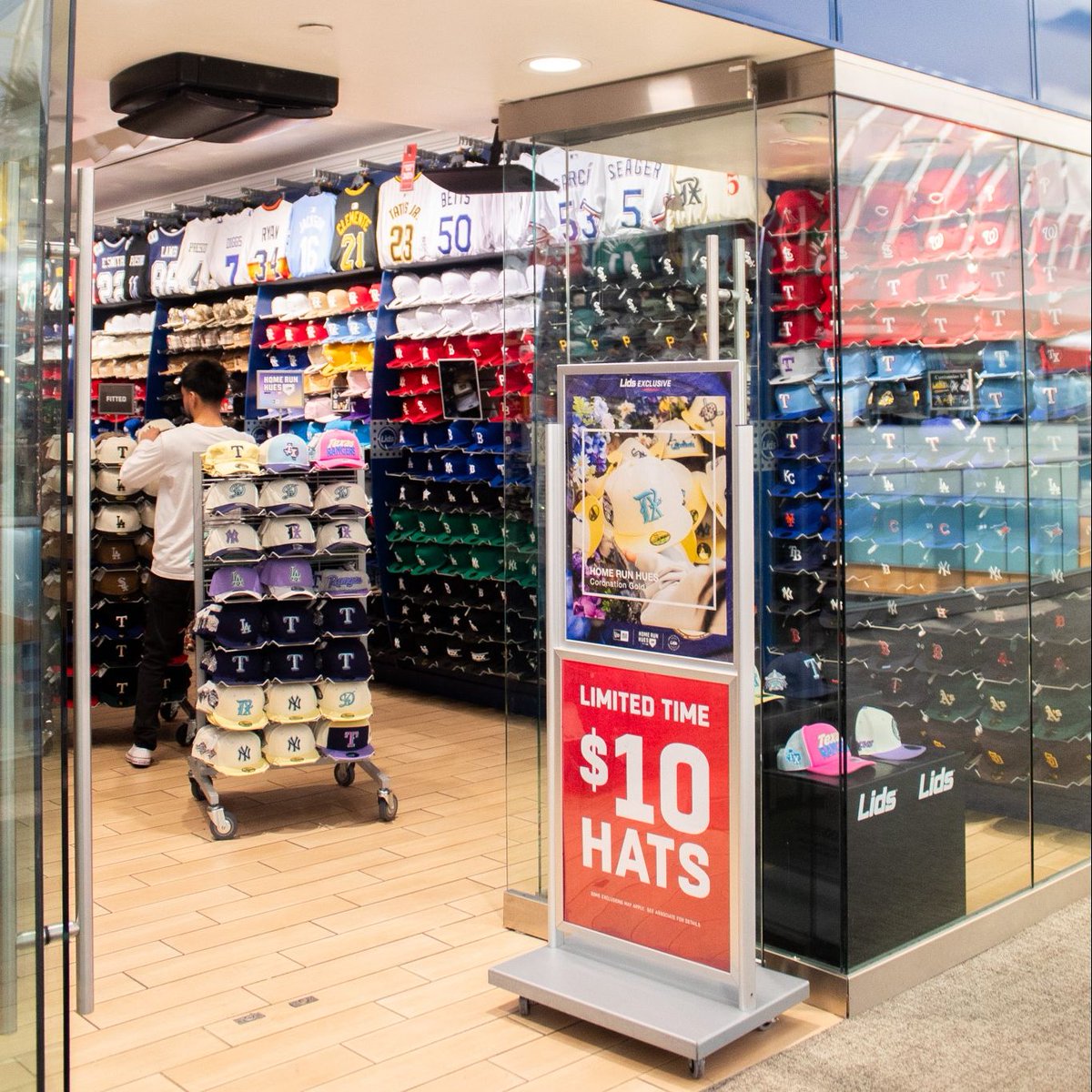 Let's go Rangers! ⚾️ ⁠
⁠
Commence the season with a customized #texasrangers Opening Day hat from <a href="/lids/">Lids</a> here at #GalleriaDallas. 🧢⁠