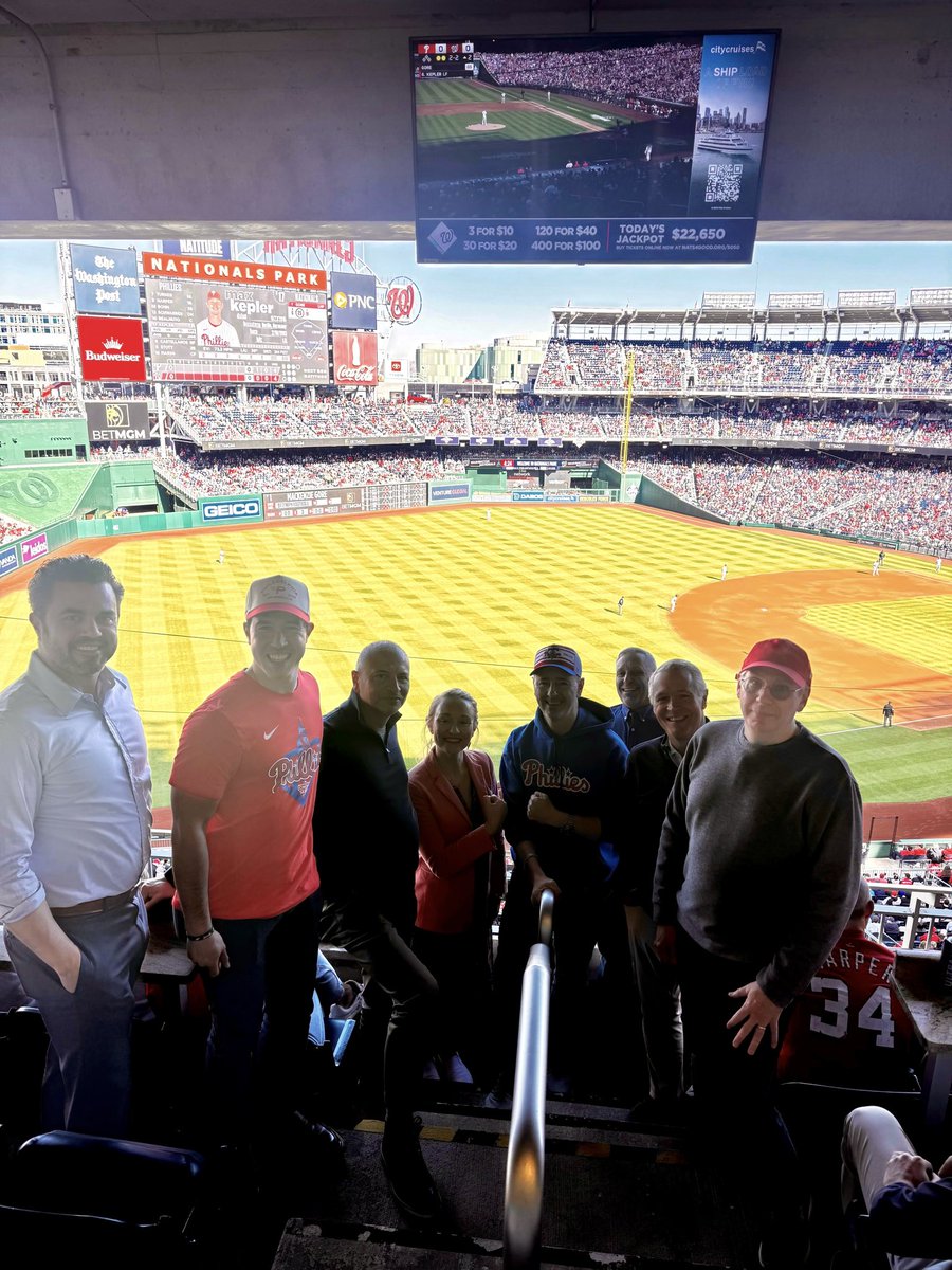 #TeamFitz is with the <a href="/Phillies/">Philadelphia Phillies</a> for #OpeningDay to remind Washington, D.C. that it’s Fightins Season! #RingTheBell