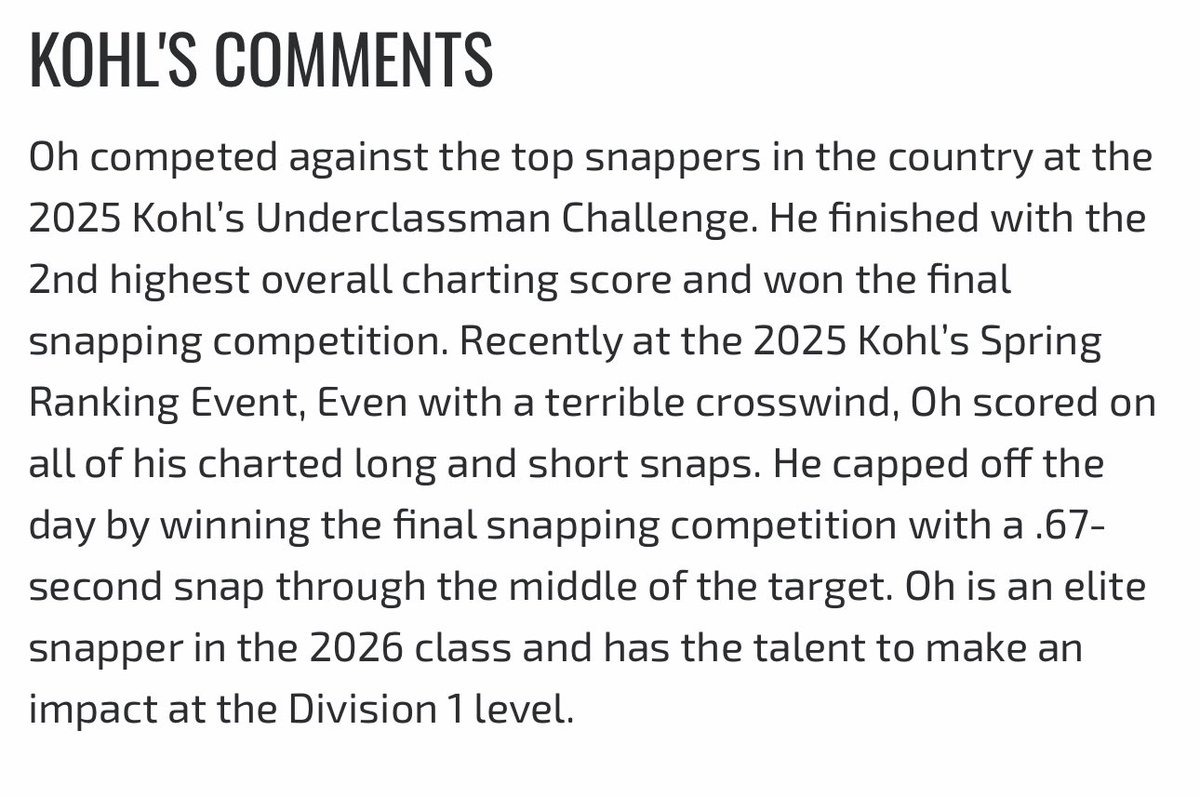 5⭐️Ranked #4 in the 🇺🇸/ #1 in GA - Truly honored and grateful for the recognition of the efforts and achievements. Heartfelt gratitude goes out to <a href="/KohlsSnapping/">Kohl's Snapping Camps</a> <a href="/KohlsHighlights/">Kicking, Punting, Long Snapping Highlights</a> for the platform to compete head-to-head with the very best specialists from across the country.