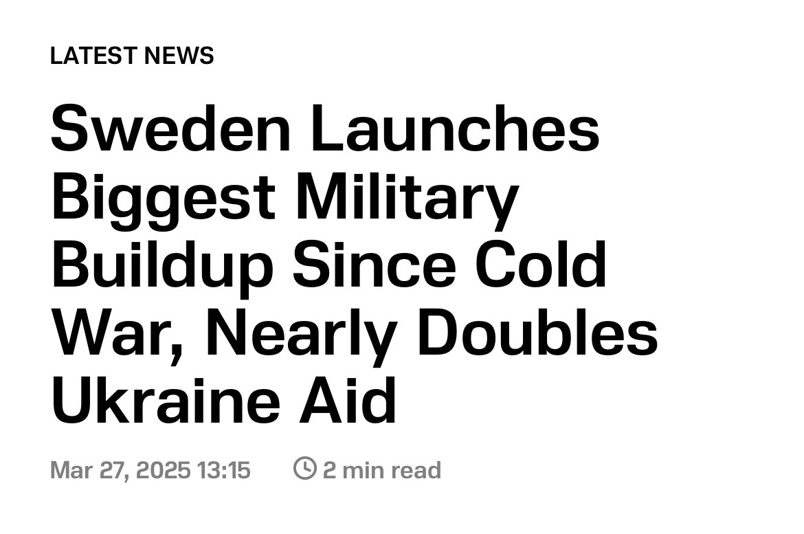 Well done, Sweden