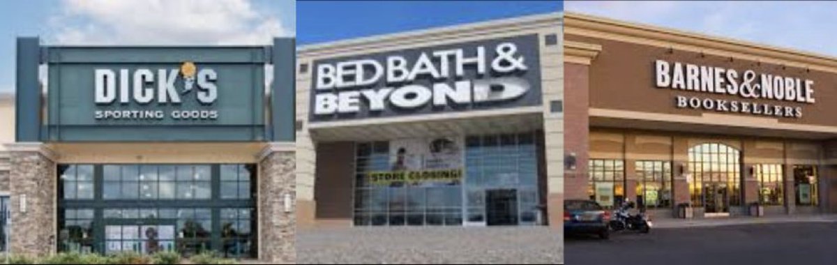 Barnes &amp; Noble
Dick's Sporting Goods
Bed Bath &amp; Beyond

🚨Pay attention to GameStop's shift into a Bitcoin treasury.

All 3 of you face declining brick-n-mortar

All 3 of you have significant cash

All 3 of you are run by nimble/large owners

All 3 of you have an escape hatch