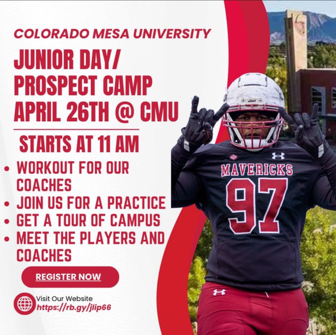 Thank you Coach <a href="/Coach_NLinhart/">Neil Linhart</a> and <a href="/CMUMavsFootball/">Colorado Mesa Football</a> for the junior day and camp invite. Can’t wait to get out to Grand Junction and compete. 

<a href="/zachwilsonvalor/">Zach Wilson</a> <a href="/kngdmsp/">The KNGDM</a> <a href="/Coach_Sanford2/">Coach Mike Sanford</a>