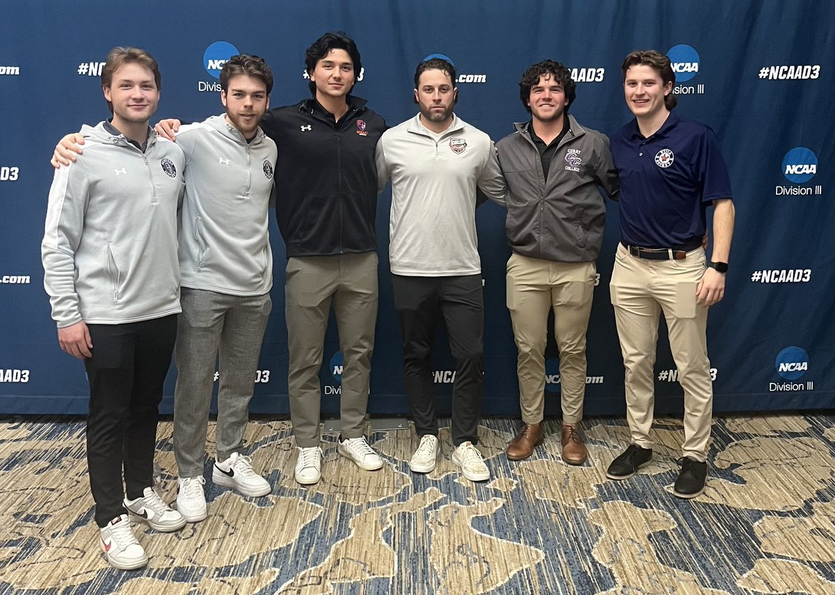 We are proud to be the only <a href="/NCDCJrHockey/">NCDC Hockey</a> team to have representation from all <a href="/NCAADIII/">NCAA Division III</a> Frozen Four finalists!

Good luck boys!

Payne Gatewood &amp; Bryce Howard <a href="/GeneseoKnights/">Geneseo Knights</a> 
Nick Dimatos <a href="/HobartHockey/">Hobart Statesmen Hockey</a> 
Jesse Galassi <a href="/Curry_MHockey/">Curry College Men's Hockey</a> 
John Gutt <a href="/UticaMensHockey/">Utica Men’s Hockey</a> 

<a href="/DIIIHockeyNews/">D-III Hockey News</a>