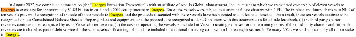 Xienon0's tweet photo. @itsatrappp @cate_long Where does it say NFE owns these ships?!  Energos (Apollo) owns them, NFE leases them. https://t.co/1jT0Qpls8f