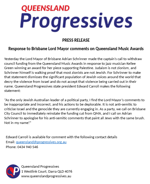 Queensland Progressives tweet media
