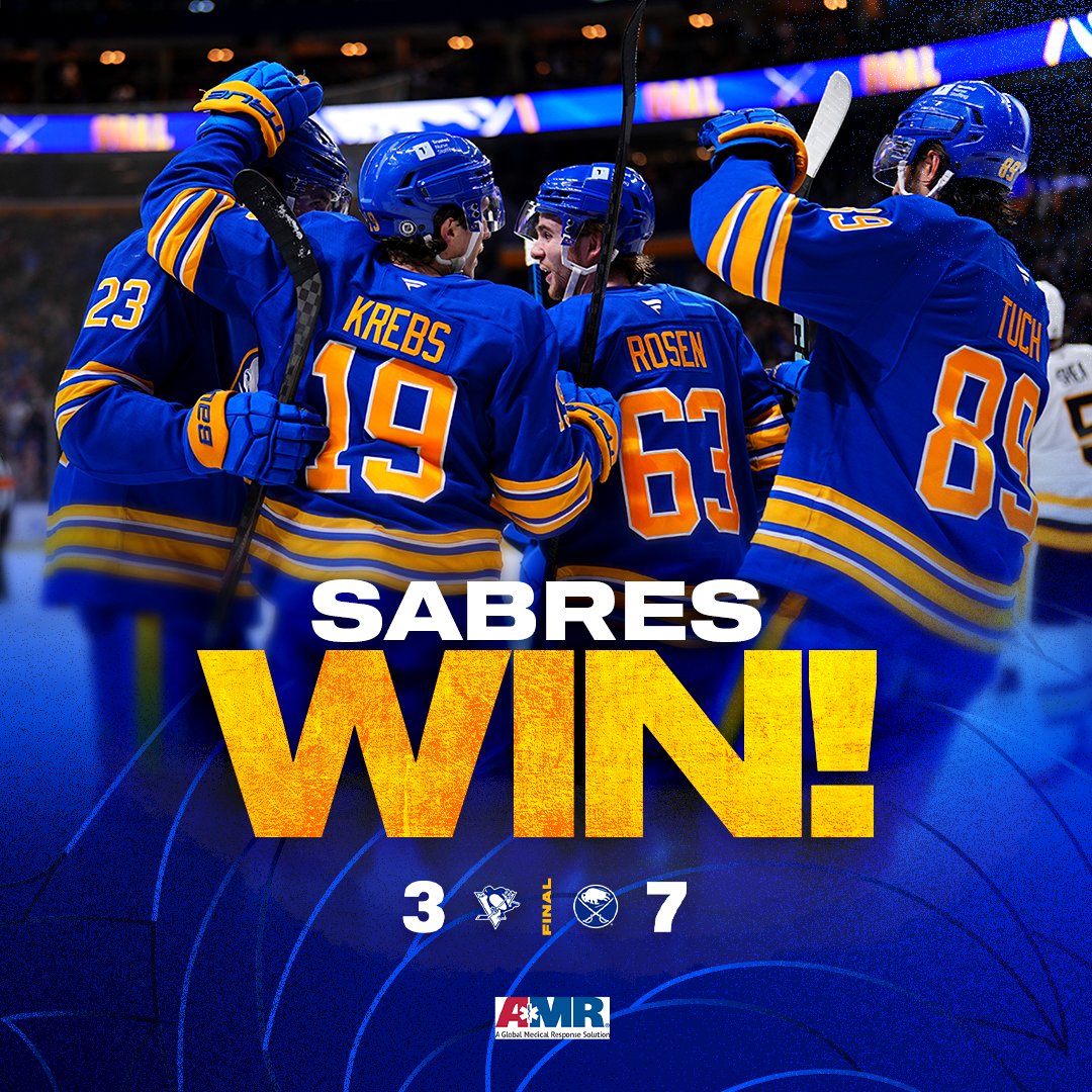 BuffaloSabres's tweet photo. SABRES WIN ⚔️

#LetsGoBuffalo https://t.co/Y0wW4cjvhE