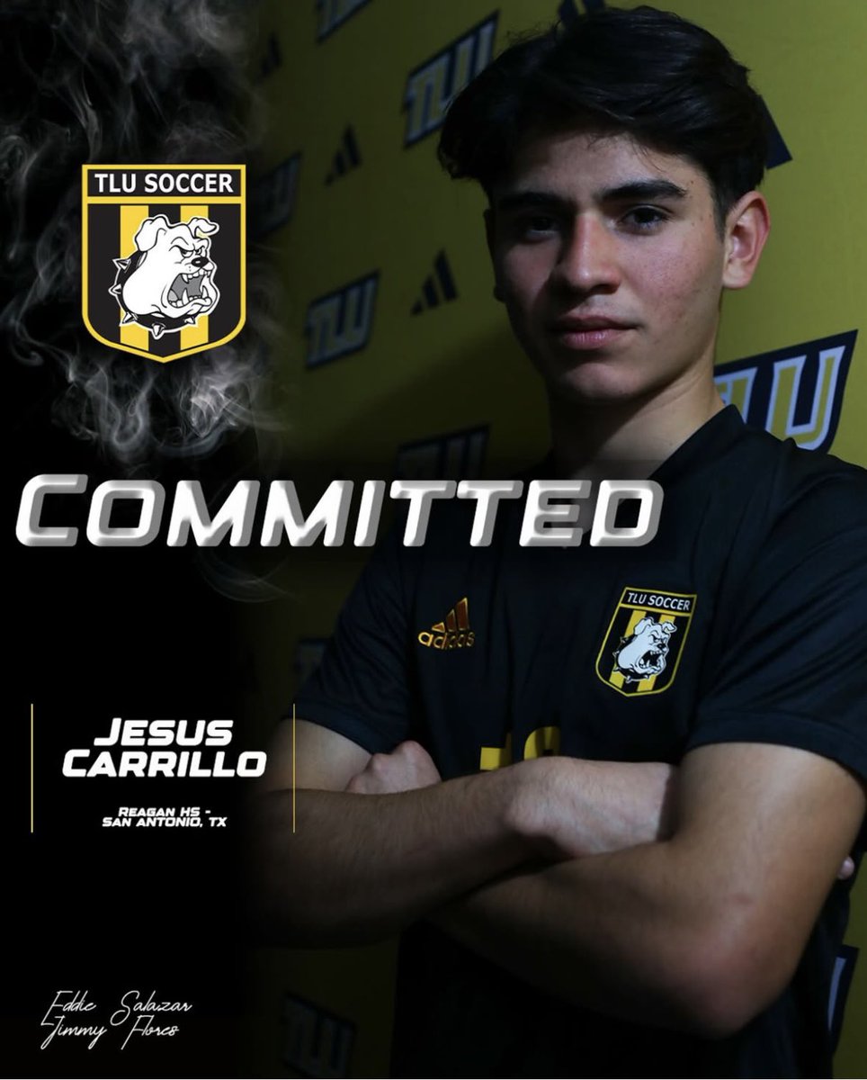 SA High School & Club Soccer (@6a_28) on Twitter photo Congrats to <a href="/CarrilloDiveny/">Jesus Carrillo</a> on his commitment to play college soccer at <a href="/TLUSoccer/">TLU Soccer</a>!!
<a href="/RRboysoccer/">Reagan Boys Soccer</a>
<a href="/SAFCProAcademy/">SAFC Pro Academy presented by Ricos</a> Congrats to <a href="/CarrilloDiveny/">Jesus Carrillo</a> on his commitment to play college soccer at <a href="/TLUSoccer/">TLU Soccer</a>!!
<a href="/RRboysoccer/">Reagan Boys Soccer</a>
<a href="/SAFCProAcademy/">SAFC Pro Academy presented by Ricos</a>