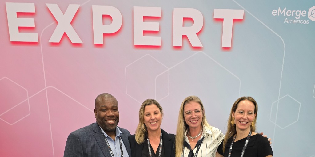 GT_Law's tweet image. Day 1 of #eMergeAmericas kicked off #MiamiTechMonth! Greenberg Traurig’s Marina Olman-Pal, Lisa Lanham, and John Owens shared insights on licensing, compliance, &amp;amp;  investment trends like FinTech, AI, and open banking. Early compliance = long-term success. #FinTech #eMergeNow