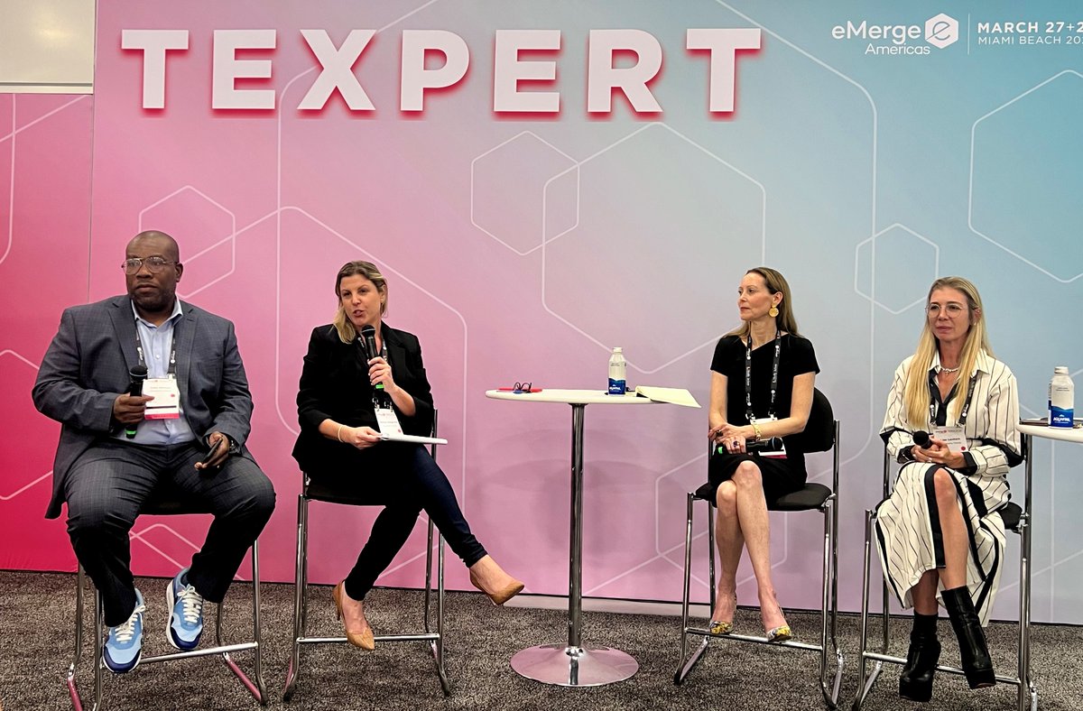GT_Law's tweet image. Day 1 of #eMergeAmericas kicked off #MiamiTechMonth! Greenberg Traurig’s Marina Olman-Pal, Lisa Lanham, and John Owens shared insights on licensing, compliance, &amp;amp;  investment trends like FinTech, AI, and open banking. Early compliance = long-term success. #FinTech #eMergeNow