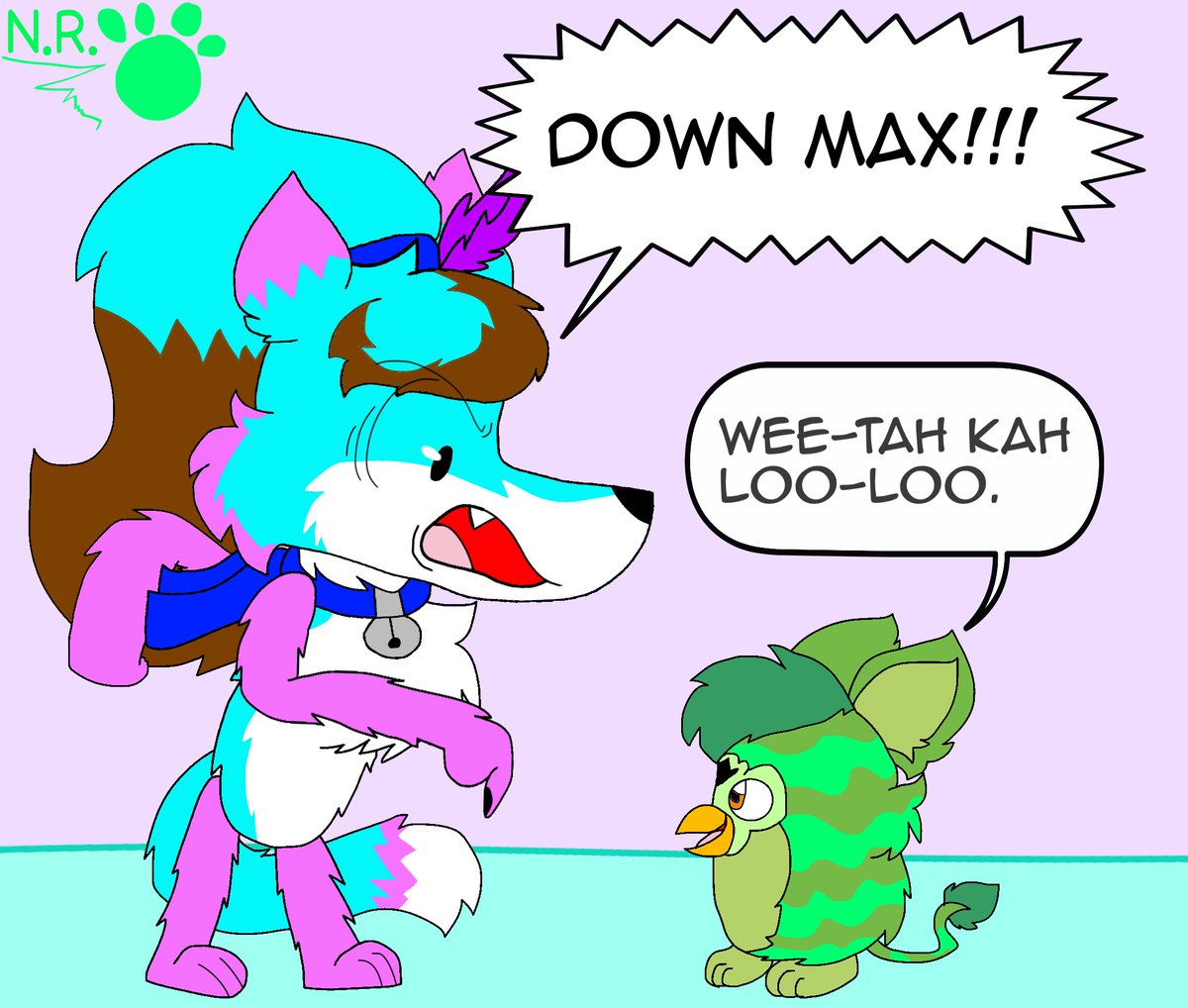 SupaPaperJewel's tweet photo. Made this meme but with my Oddballs Yumeship where Max turned into a Furby, 'Cause why the hell not?
#oddballs
#yumetwt
#furby
#doggyworld
#mundoperro https://t.co/E3360hvZaI