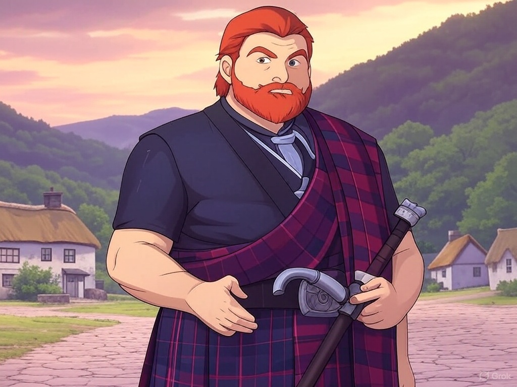 Squ1rrellyTF2's tweet photo. "Make an image of the tf2 demoman character in studio ghibli style"

#TF2 https://t.co/LqJK86f4xp