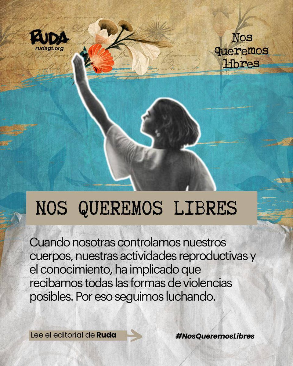 ruda_gt's tweet image. 🪶  La violencia como estrategia, heredada de la inquisición y la contrainsurgencia, forma parte del régimen patriarcal. #NosQueremosLibres de violencia digital.

Lee el editorial de Ruda 📌 rudagt.org/nos-queremos-l…