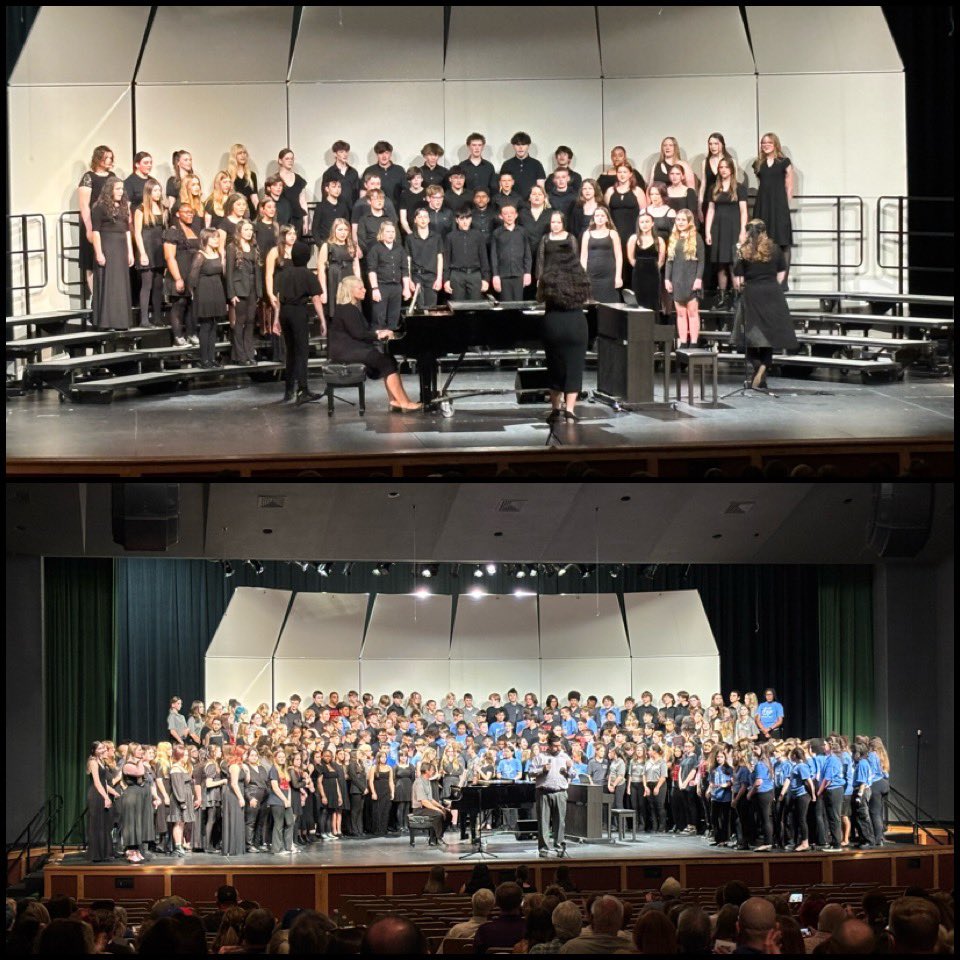 Great job by Westridge - and all the choirs - at the Middle School Choir Festival!