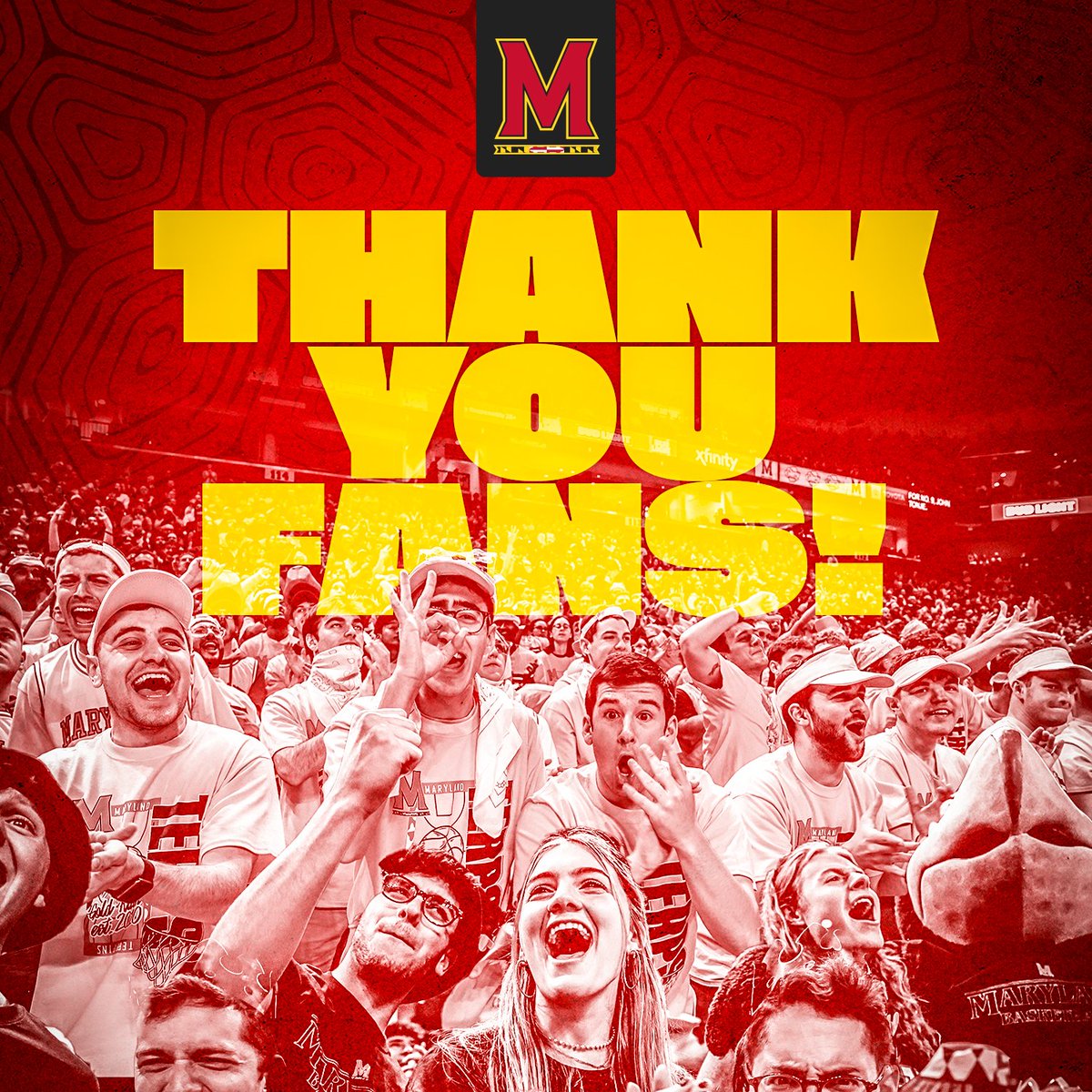 TerrapinHoops's tweet photo. To the best fans in the country

Thank you Terp Nation for showing your support all season long https://t.co/XOTcE5K3Jo