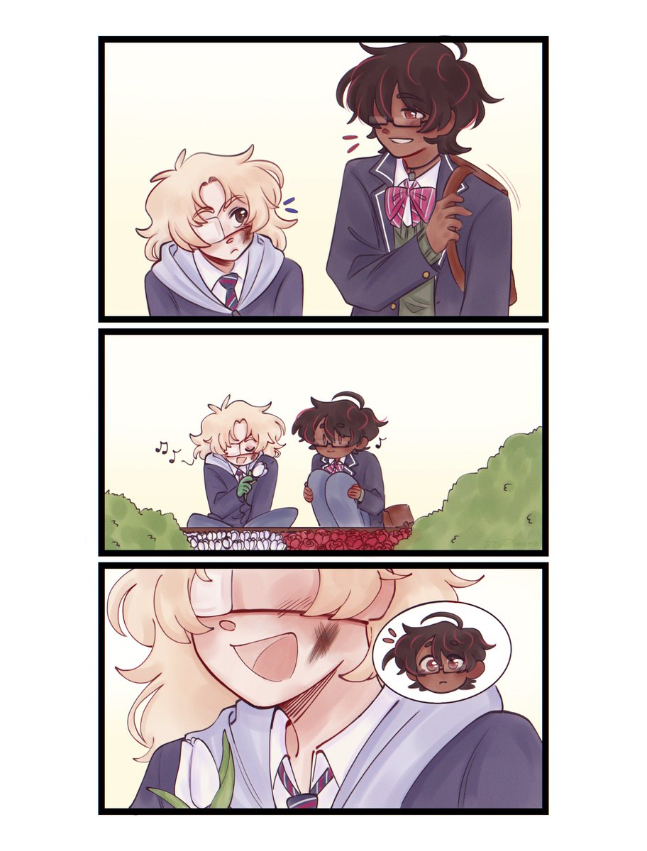 sinthsizer's tweet photo. (this is a comic i commissioned from @ZGatoToon! please follow him his art is adorable!!)

afterschool activities (4/5) https://t.co/RFjU0dL8sy