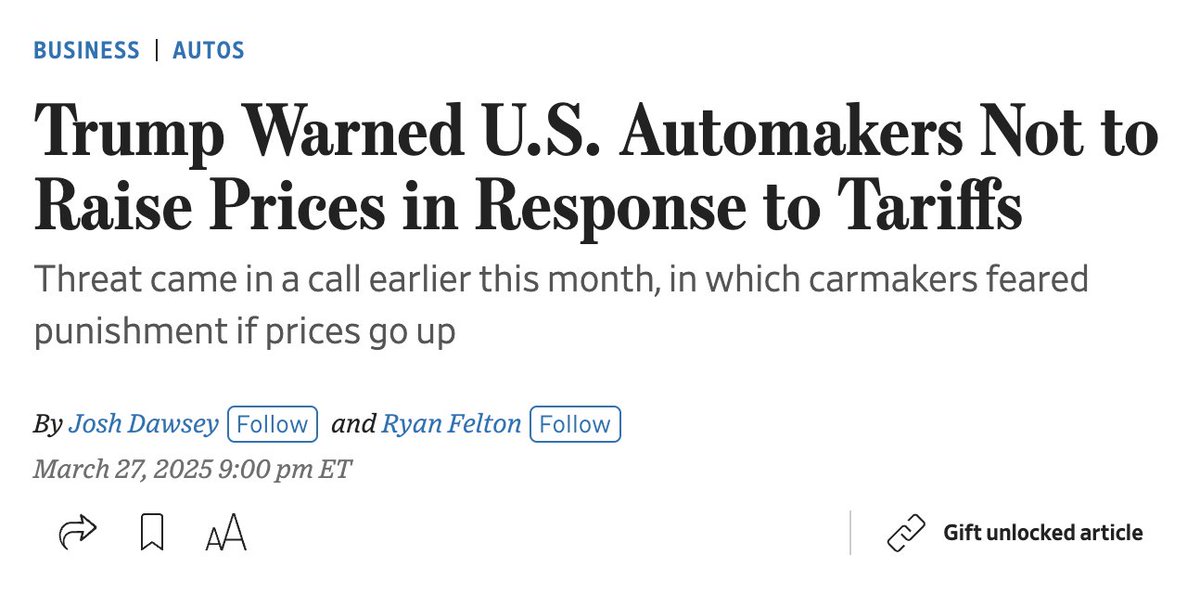 Seems weird Trump would demand this since foreign countries pay the tariffs