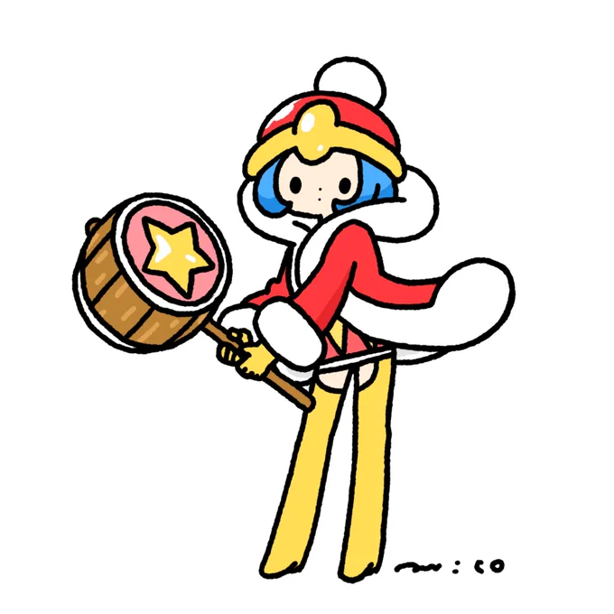 Kirby &amp; KING DEDEDE #今日は何の日 #カービィの誕生日 #星のカービィ fanart 