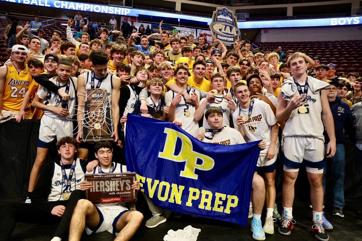 Boys Basketball: Congratulations to <a href="/DevonPrepBBall/">Devon Prep 🏀🏀🏀</a> (<a href="/athletics_devon/">Devon Prep Athletics</a>) on winning the 24-25 PIAA 4A State Championship 55-39 vs. Berks Catholic &amp; proudly representing the PCL in the state tournament! 🏀🏆🍫📸: <a href="/DonnaEckert29/">Donna Eckert</a>