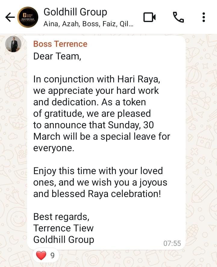 MieraScha's tweet photo. Alhamdulillah dapat bos yang baik pun rezeki dari Allah 🤲🏻 https://t.co/fWj9qwTXZA