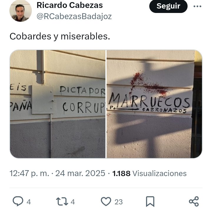 Una nueva corriente artística urbana, nace en las calles de Badajoz. 
Pintadas con mensajes de actualidad, tan reales como preocupantes, plasmados por las calles de casco urbano.
El PSOE por lo que sea, no termina de conectar con el 
Hiperrealismo Posmoderno 🥹❤️