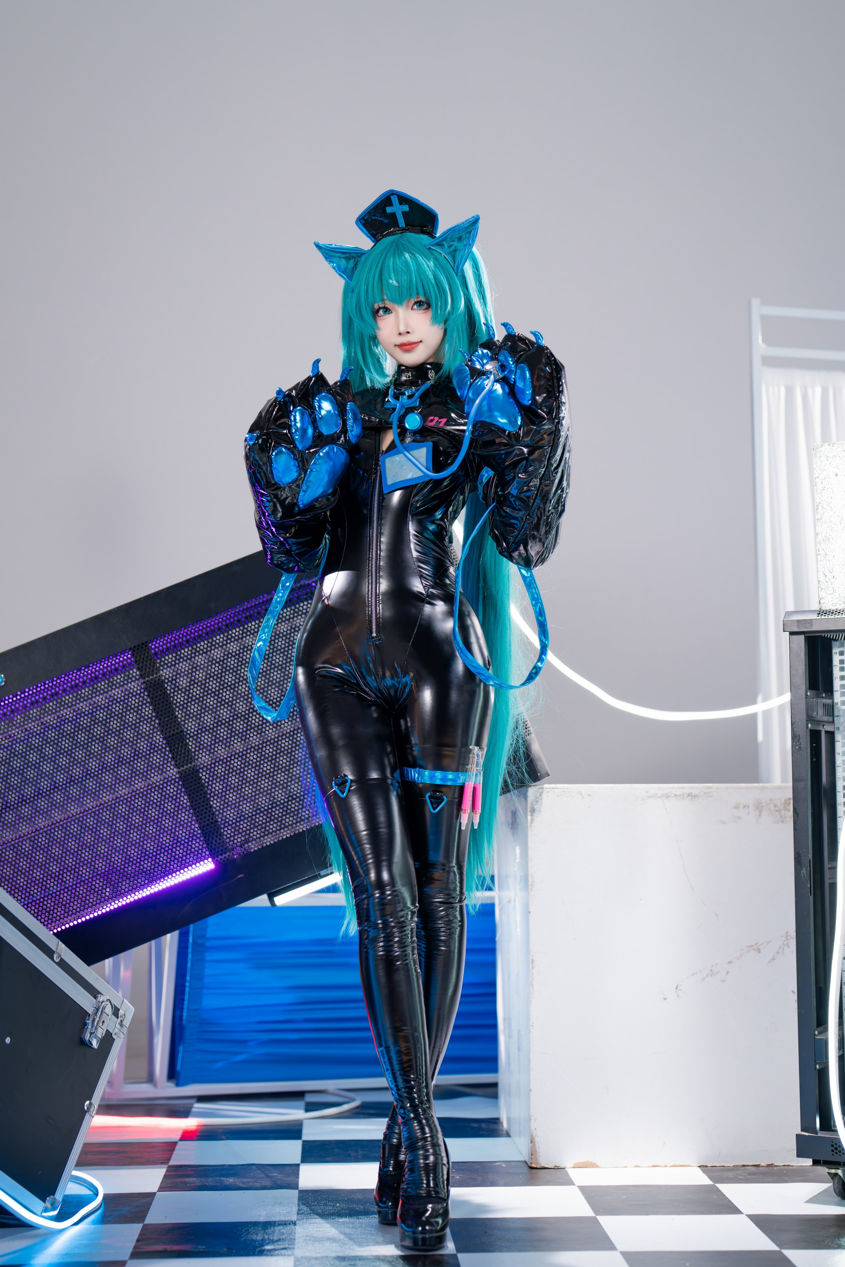 【新品】初音ミク エナメルナース コスプレ衣装【女性Mサイズ】 Nyacos-コスプレ衣装専門店 on X: 