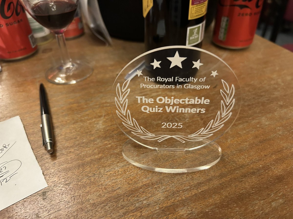 TCYJimB's tweet image. Astounded to actually win the @RFPG2 Objectable Quiz … on a tiebreak too!! 

Well done to my @TCYoungLLP colleagues 👍🍾🥂
