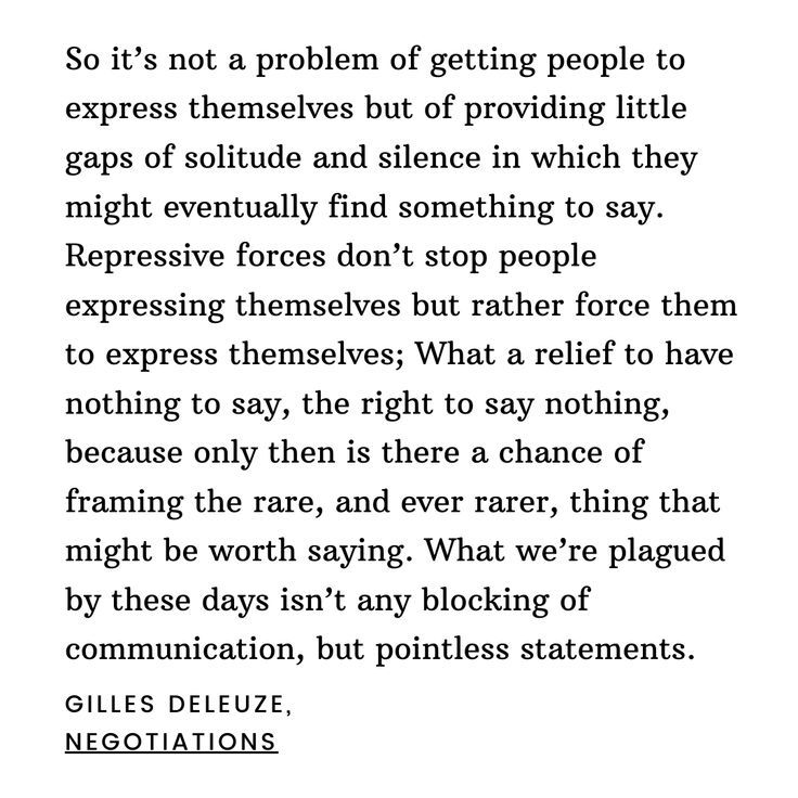 aflichten's tweet photo. “El problema ya no es lograr que las personas se expresen, sino proporcionar pequeños espacios de soledad y silencio en los que eventualmente puedan encontrar algo que decir”. (Gilles Deleuze) https://t.co/ChbT5TEKiC